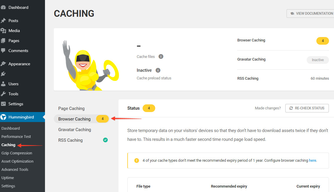 How To Add Expires Headers to WordPress: Manual + Plugin Methods Browser caching option in the Hummingbird Plugin