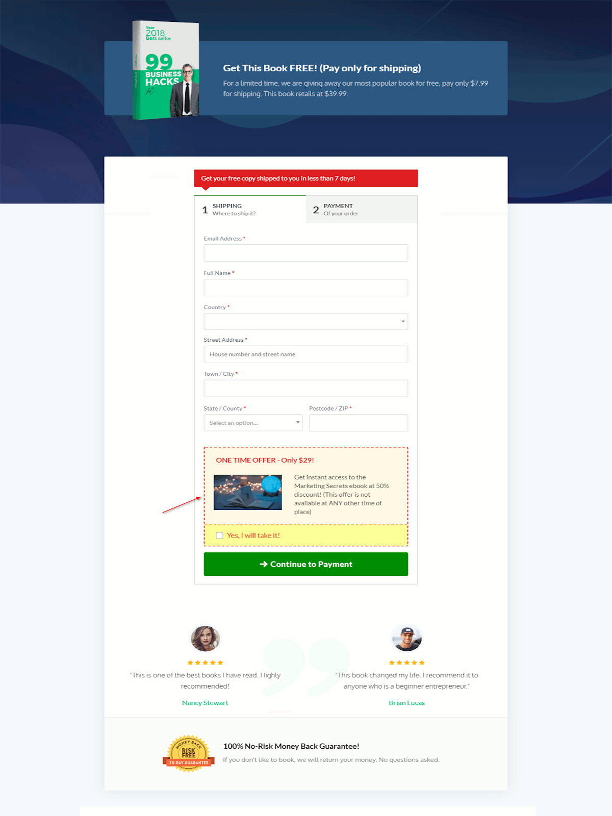 Tripwire Funnels: Complete Guide With 9 Powerful Examples CartFlows for a Free plus Shipping tripwire offer
