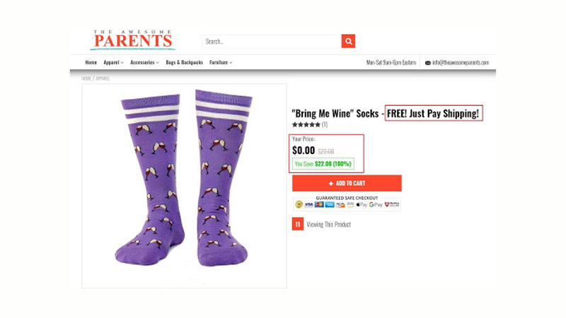 Tripwire Funnels: Complete Guide With 9 Powerful Examples Free pair of Socks from TheAwesomeParents.com