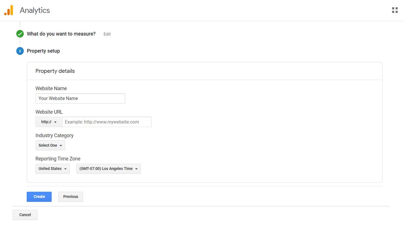 How To Add Google Analytics to WordPress (Step by Step Guide) Google Analytics property setup