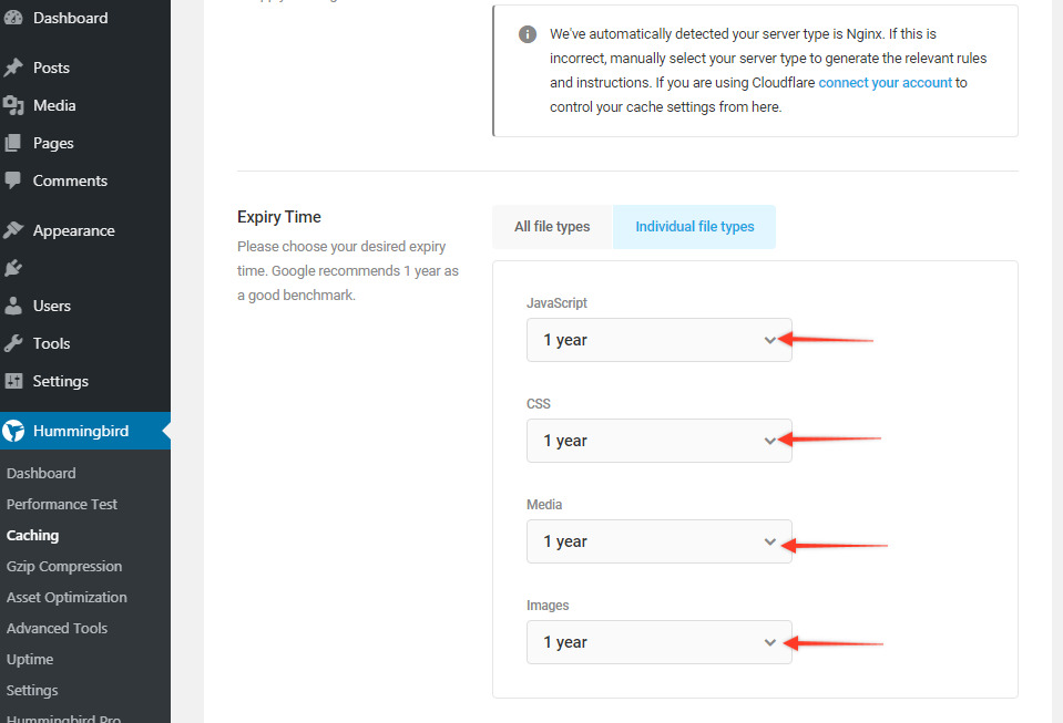 How To Add Expires Headers to WordPress: Manual + Plugin Methods Setting the expiry time on the Hummingbird Plugin
