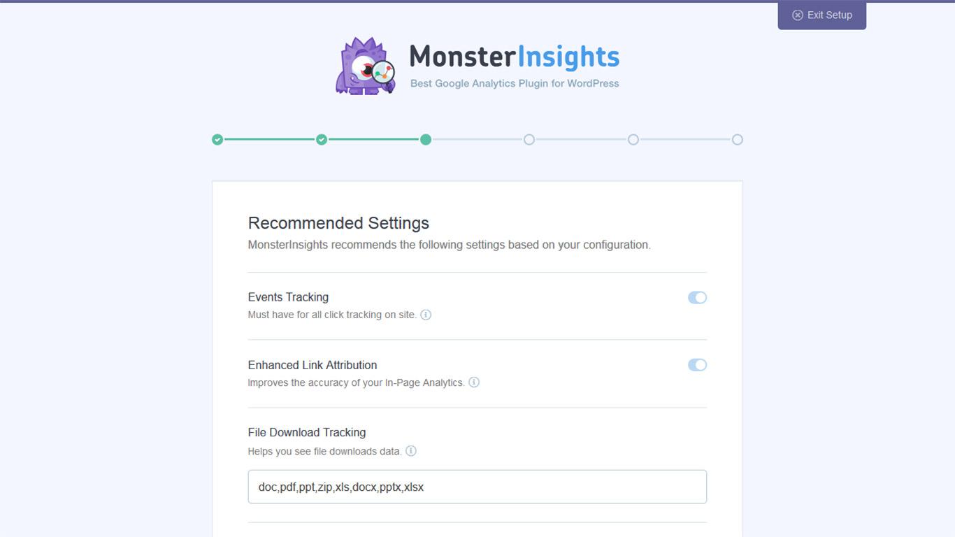 How To Add Google Analytics to WordPress (Step by Step Guide) MonsterInsights recommended settings