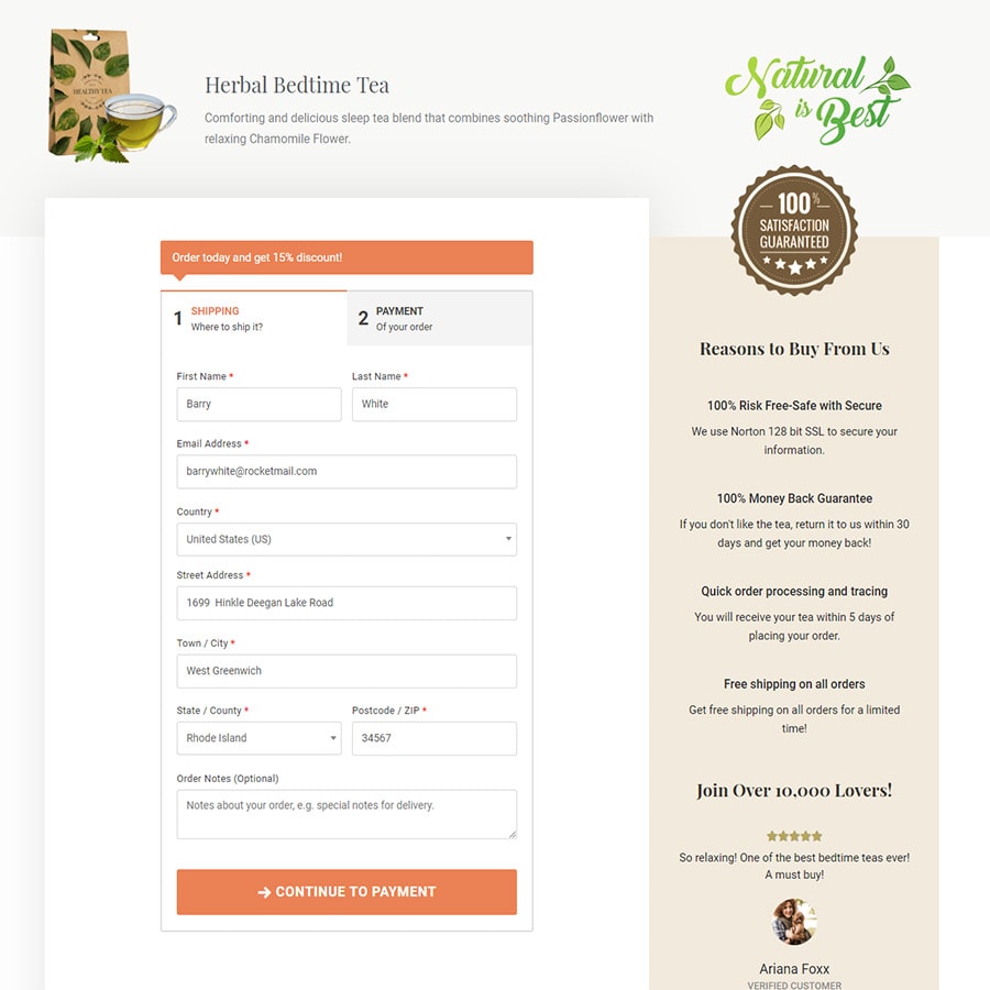 How To Reduce Cart Abandonment: 21 Proven Ways optimized-checkout-page-image