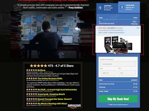 Tripwire Funnels: Complete Guide With 9 Powerful Examples Order bump after Shipping details