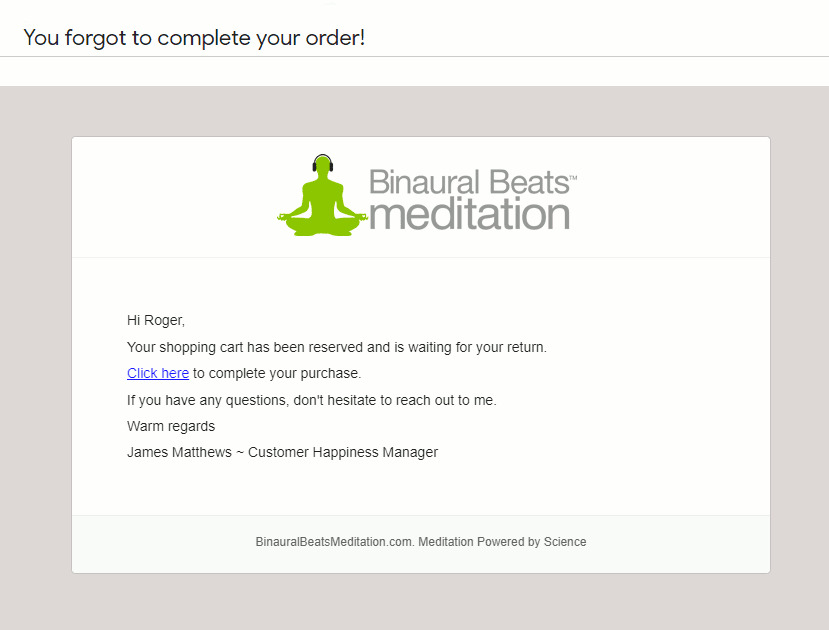 Abandoned Cart Recovery: 4 Proven Ways to Recover Abandoned Carts Personalized email by BinaurlBeats