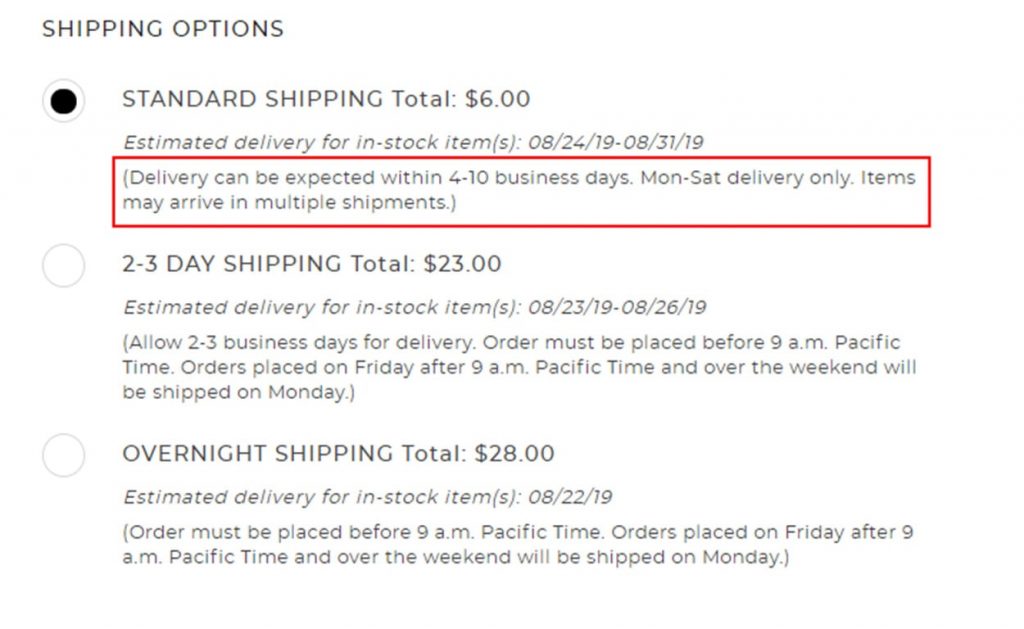 How To Reduce Cart Abandonment: 21 Proven Ways Shipping options image