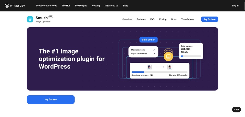 6 Best WordPress Image Optimization Plugins (In-Depth Comparison With Test Data) Smush Pro image optimization plugin