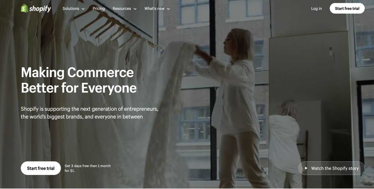 The Ultimate Shopify vs WooCommerce Showdown: Which Should You Choose? shopify homepage