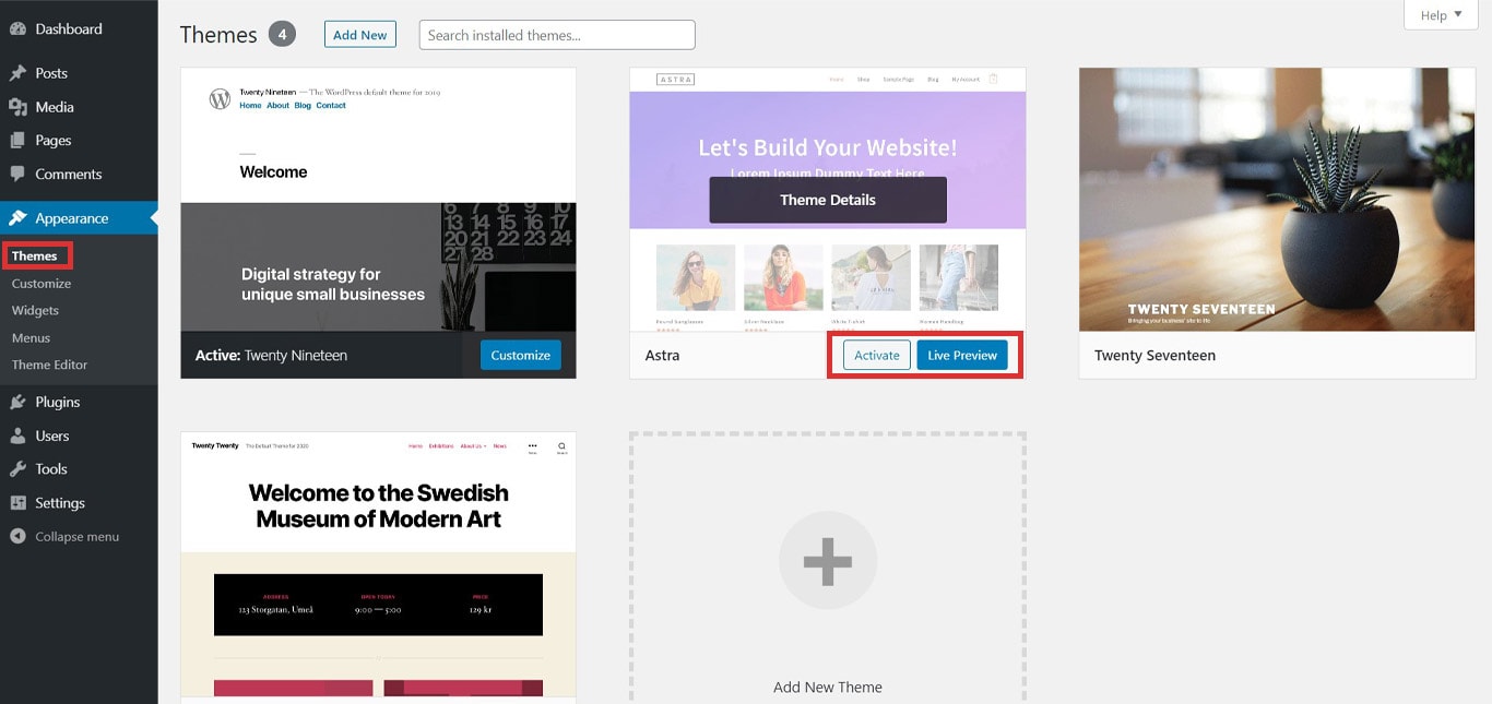 How To Choose a WordPress Theme: The Definitive Checklist Change WordPress theme
