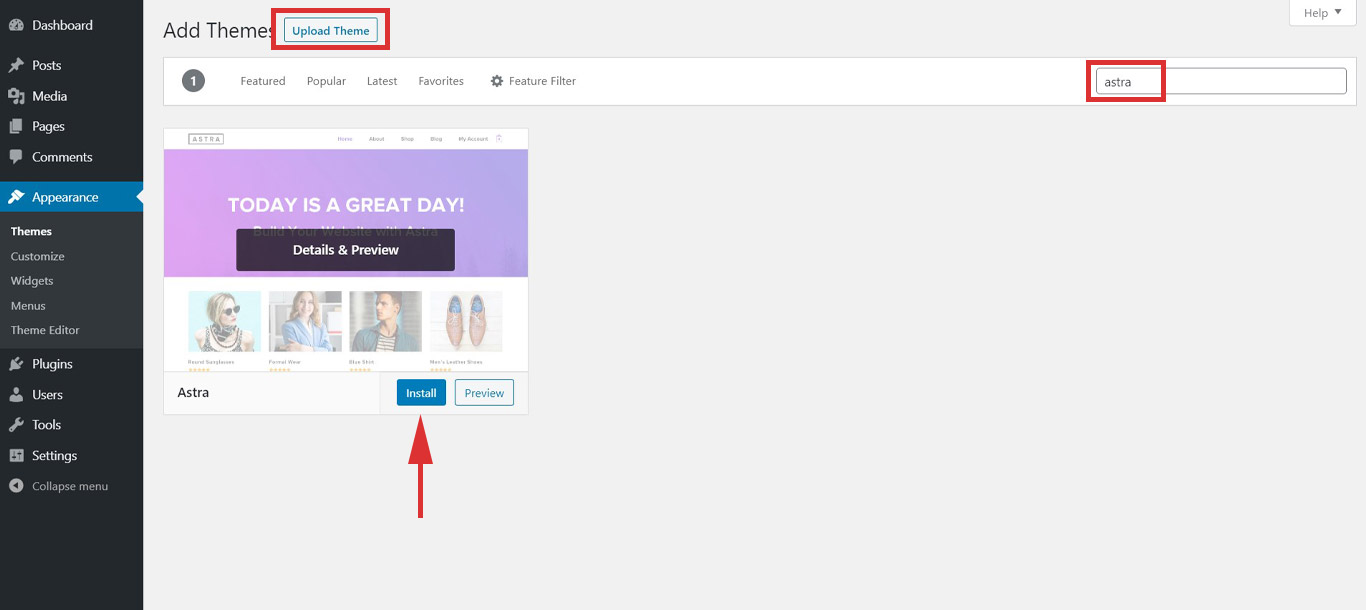How To Choose a WordPress Theme: The Definitive Checklist Install theme
