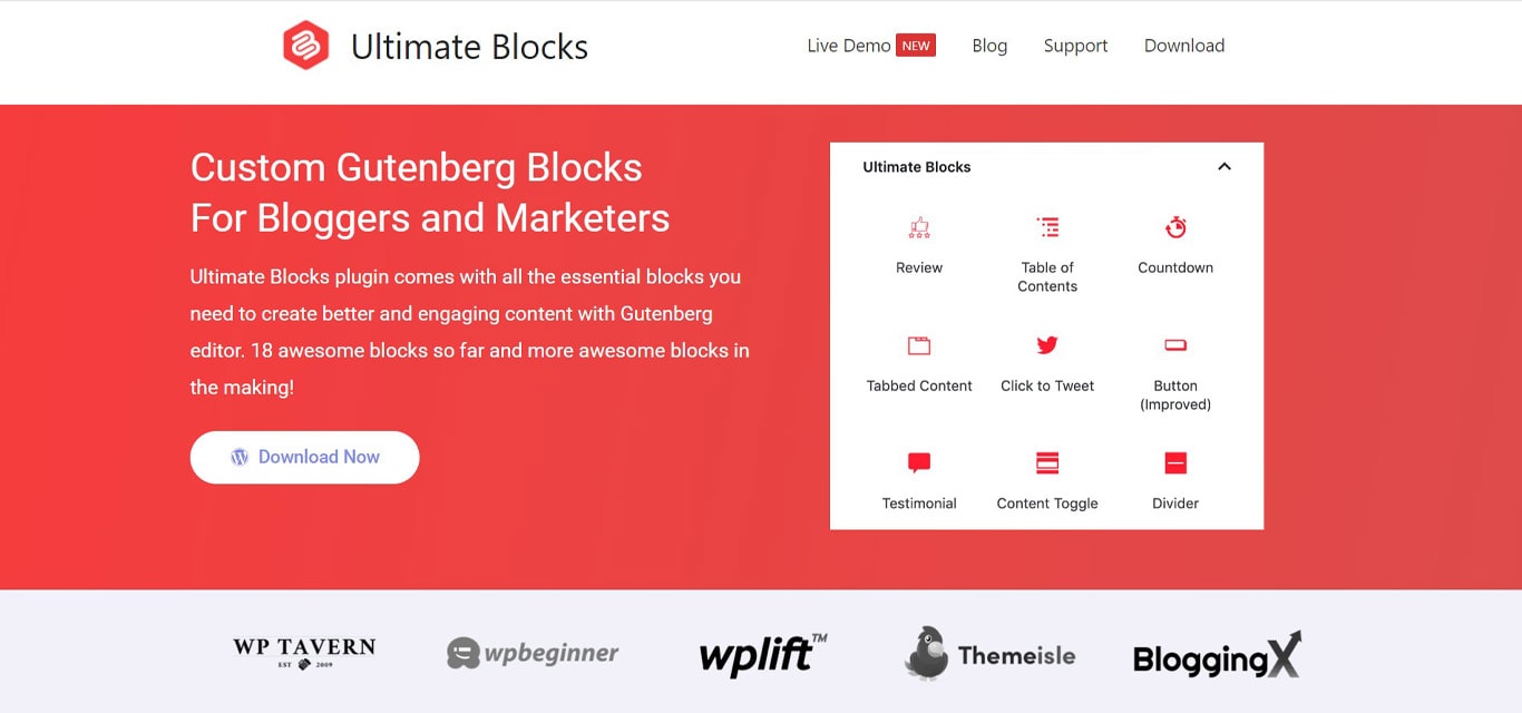 11 Best Schema Plugins for WordPress (Reviewed and Rated) Ultimate Blocks plugin site
