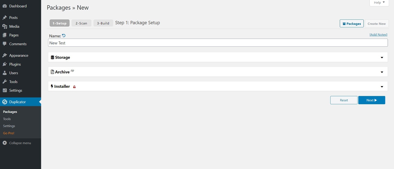 How To Clone a WordPress Site in Less Than 5 Minutes Using Free Tools Duplicator step one