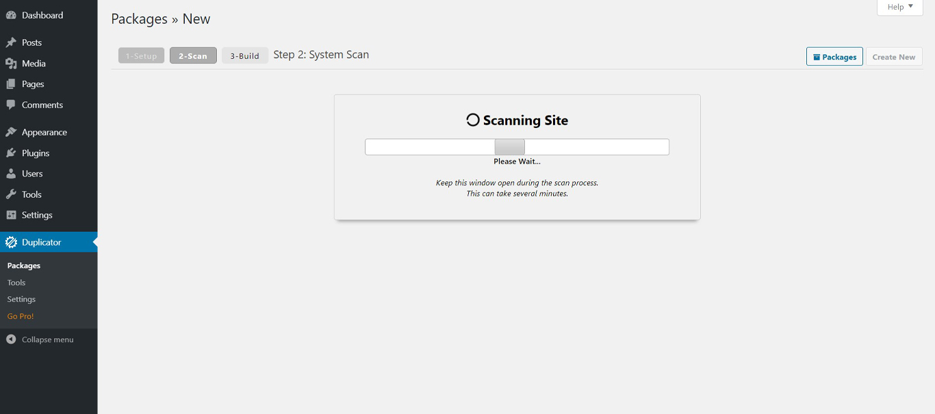 How To Clone a WordPress Site in Less Than 5 Minutes Using Free Tools Duplicator step two