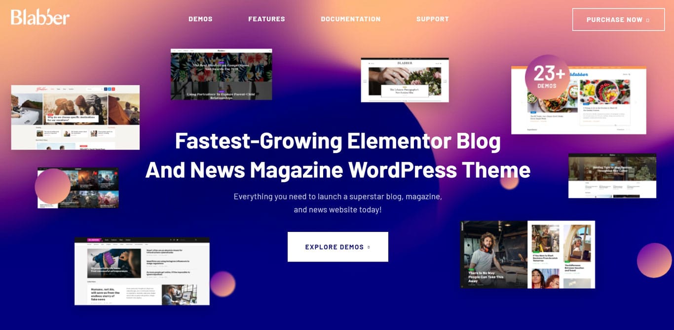 31 Best WordPress Themes for Affiliate Marketing (Free and Paid Options) Blabber theme demo