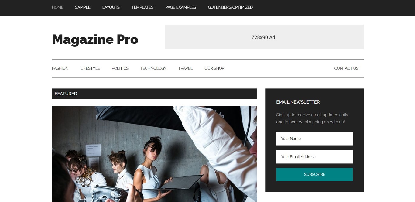 31 Best WordPress Themes for Affiliate Marketing (Free and Paid Options) StudioPress Magazine Pro theme demo