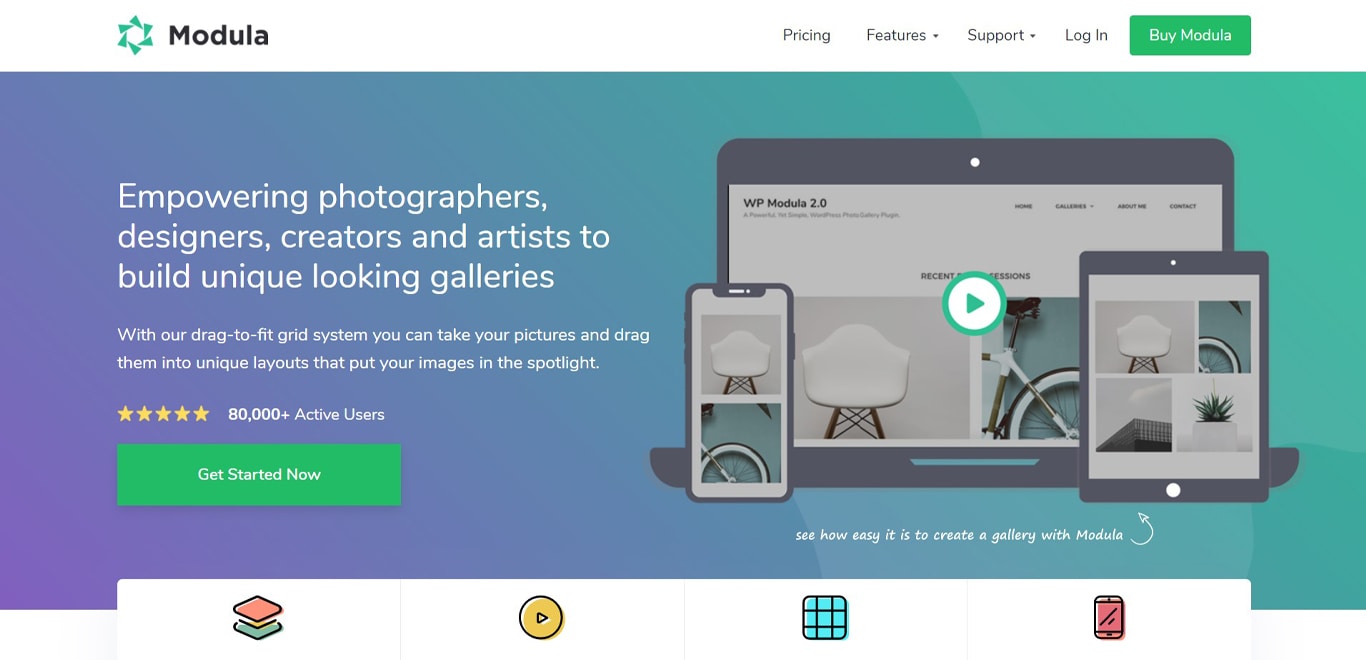 15 Best WordPress Photo Gallery Plugins (Free and Premium) Modula plugin site image