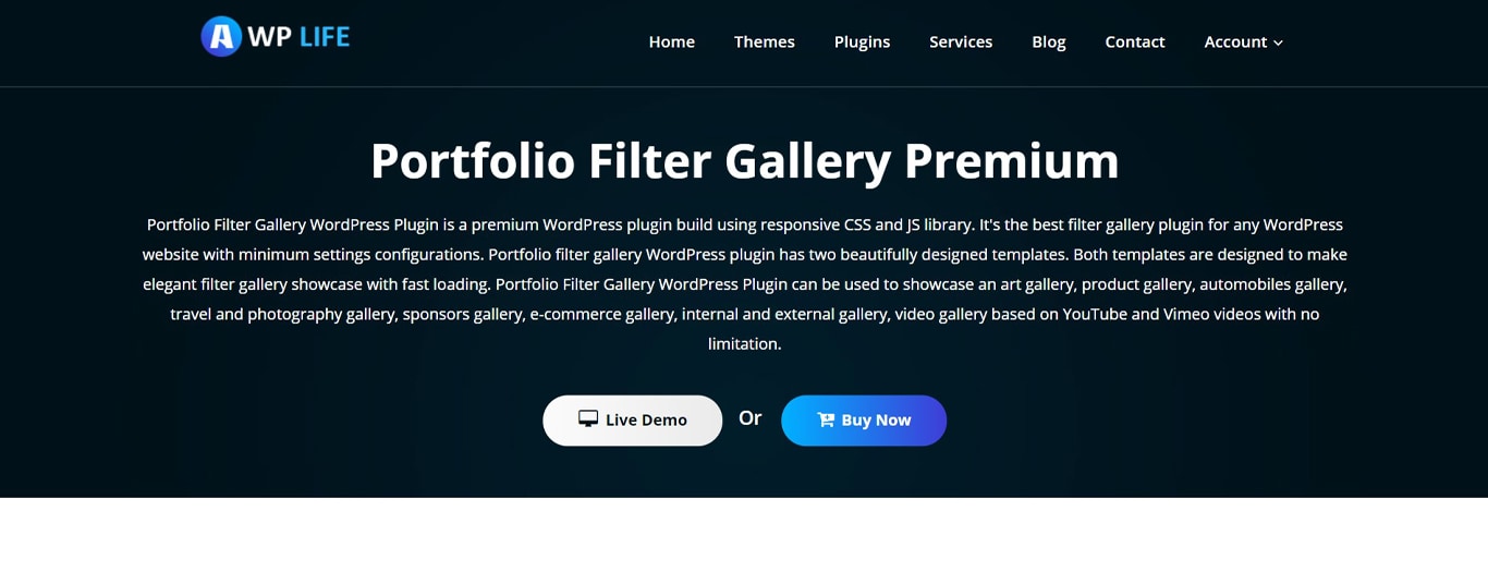 15 Best WordPress Photo Gallery Plugins (Free and Premium) Portfolio gallery plugin site image