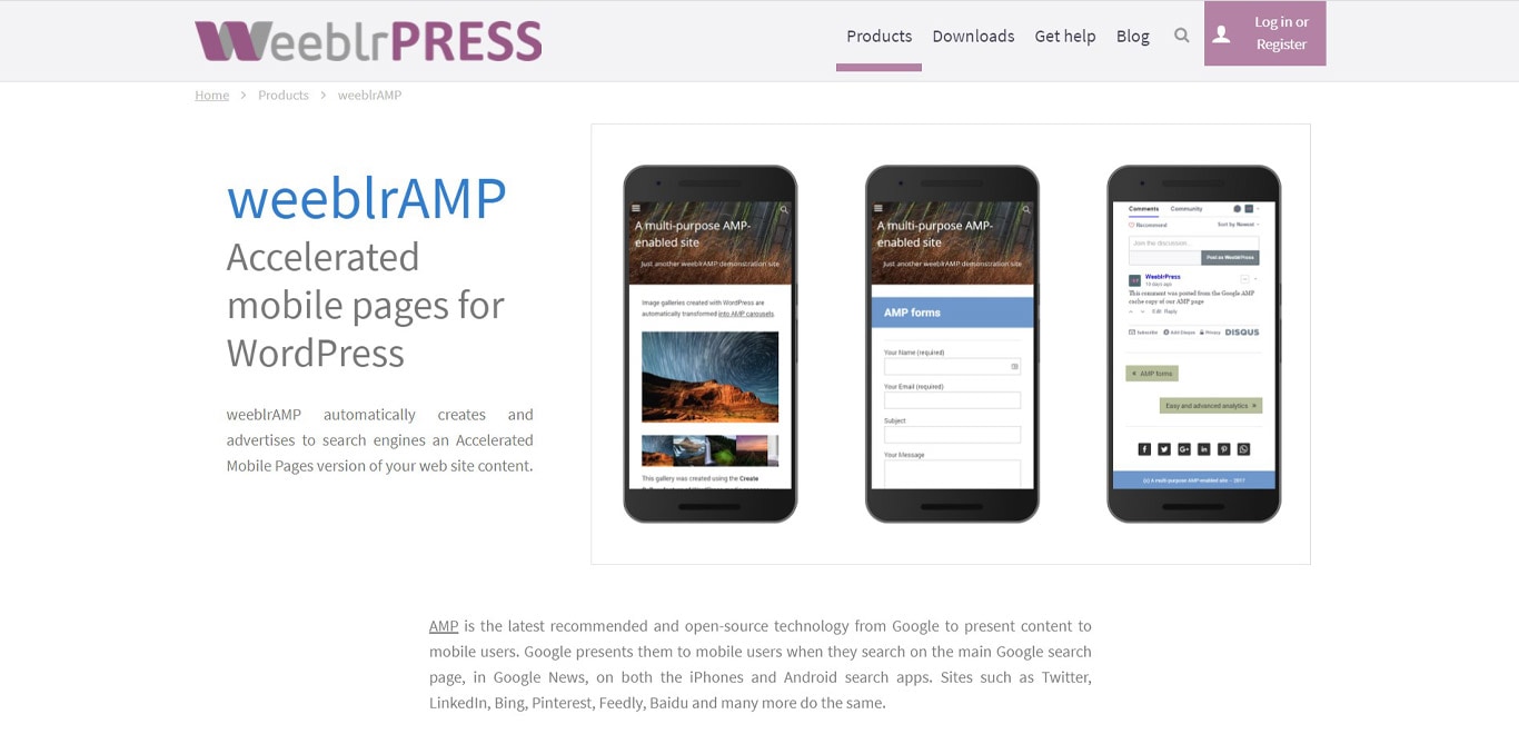 WordPress AMP: How To Set Up Google AMP + 4 Best Plugins Weeblr amp site image