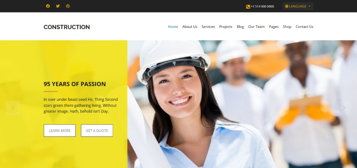 Do More With Less – 48 Best Simple WordPress Themes Revealed! Construction demo site