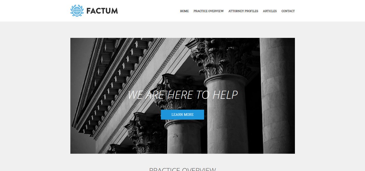 28 Best Law Firm WordPress Themes – Free and Premium Options Reviewed Factum Law Theme