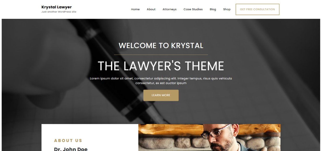 28 Best Law Firm WordPress Themes – Free and Premium Options Reviewed Krystal Lawyer wordpress theme