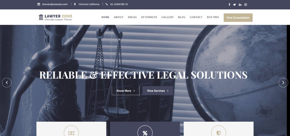28 Best Law Firm WordPress Themes – Free and Premium Options Reviewed Lawyer Zone Lawyer Theme demo