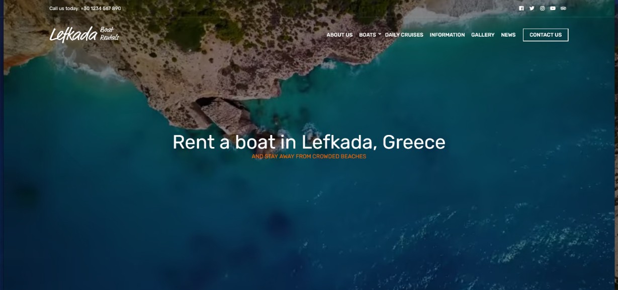 Do More With Less – 48 Best Simple WordPress Themes Revealed! Lefkada demo