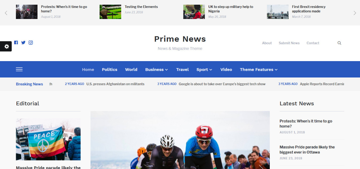 Do More With Less – 48 Best Simple WordPress Themes Revealed! Prime News News & Magazine Theme
