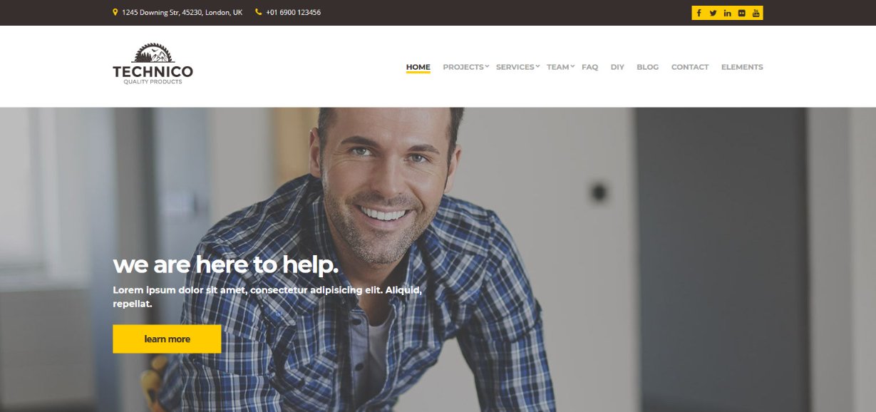 28 Best Law Firm WordPress Themes – Free and Premium Options Reviewed Technico theme demo