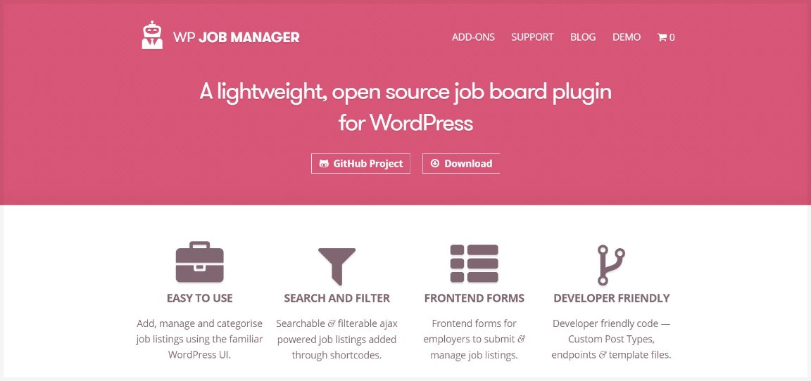 14 Best WordPress Job Board Plugins Compared (Free and Premium) WP Job Manager job board plugin for WordPress