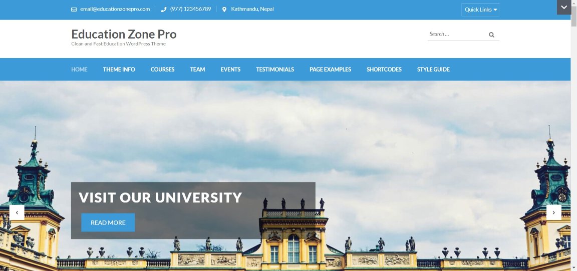 30 Best WordPress Educational Themes for Schools and Learning Websites education zone wordpress education theme