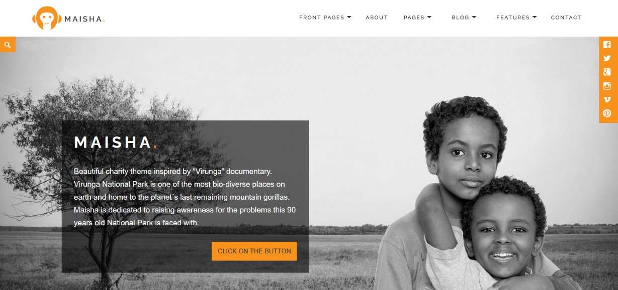 Do More With Less – 48 Best Simple WordPress Themes Revealed! maisha theme demo site