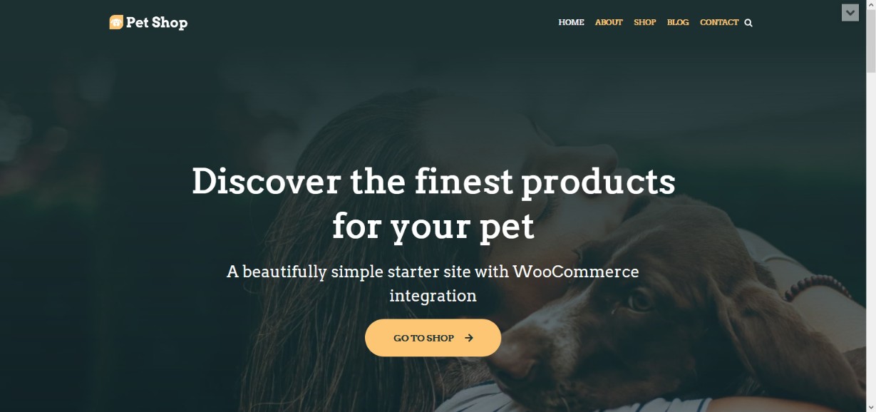 Do More With Less – 48 Best Simple WordPress Themes Revealed! neve pet shop demo site