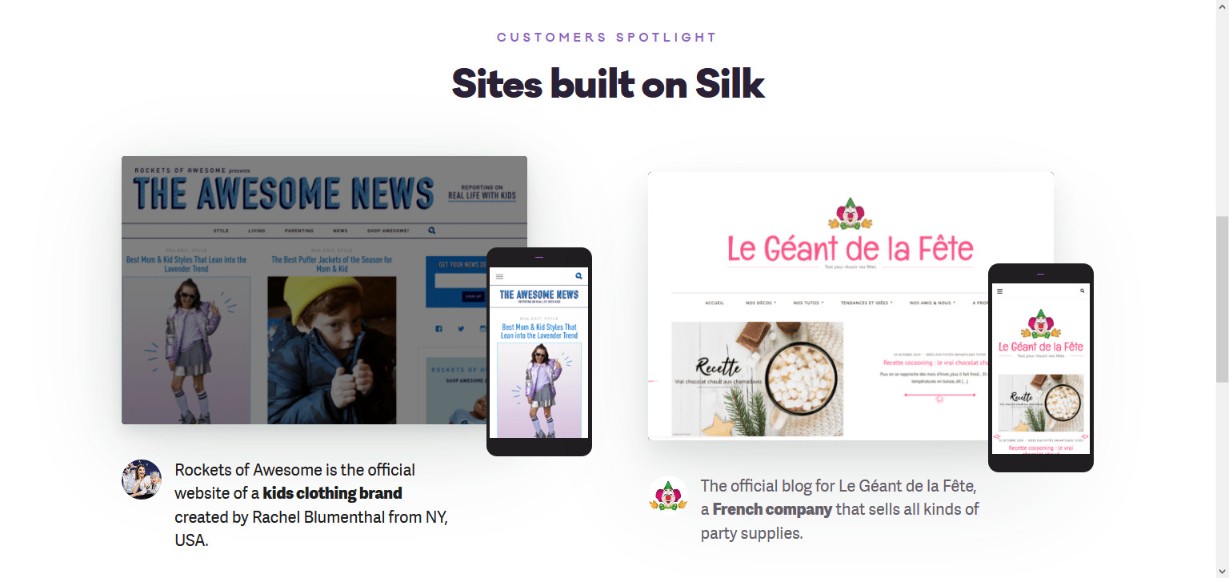 Do More With Less – 48 Best Simple WordPress Themes Revealed! silk theme demo site