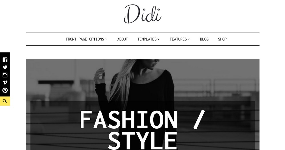 Do More With Less – 48 Best Simple WordPress Themes Revealed! Didi theme demo