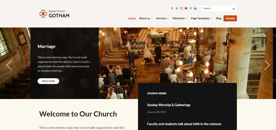 24 Best WordPress Themes for Nonprofits and Charities Faith Demo template
