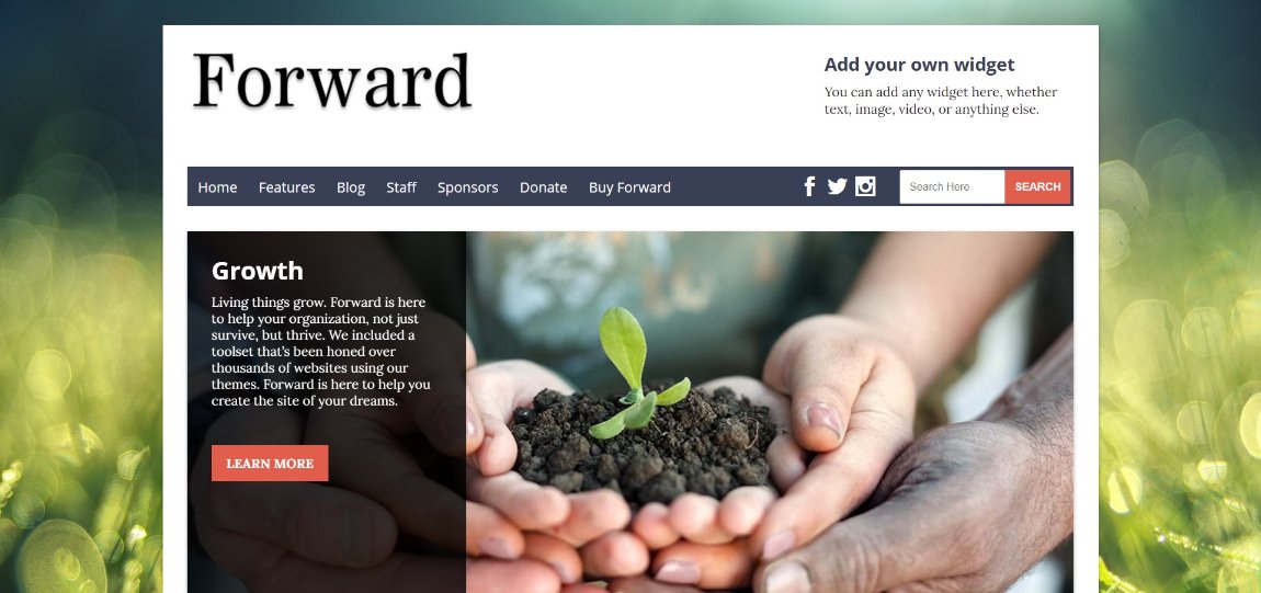 24 Best WordPress Themes for Nonprofits and Charities Forward demo template