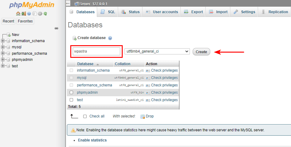 How To Install WordPress Locally Using WampServer WAMP WordPress database setup 3
