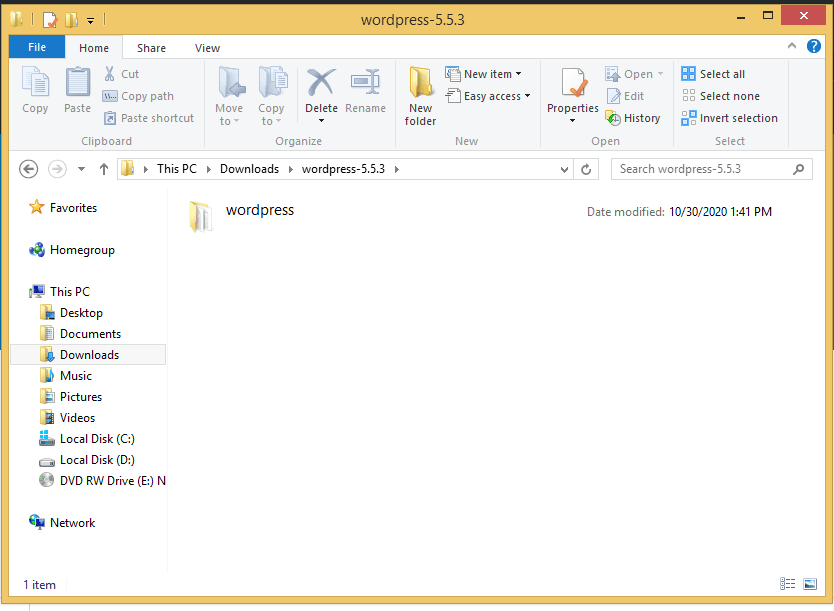 How To Install WordPress on Xampp – Local Installations Made Easy WordPress Folder