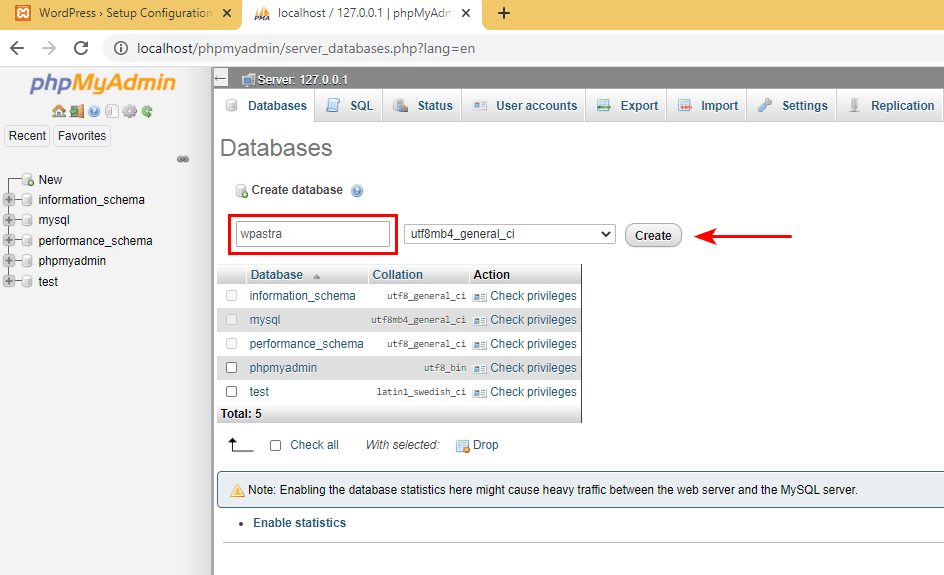 How To Install WordPress on Xampp – Local Installations Made Easy XAMPP WordPress database setup 4