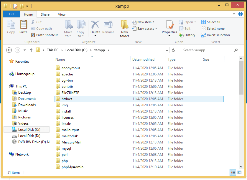 How To Install WordPress on Xampp – Local Installations Made Easy XAMPP folder