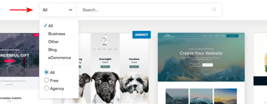 How To Create a Single Product Website: Step by Step With WooCommerce astra starter templates sorting
