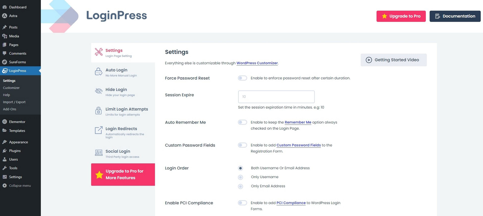 Secret Security Hack: Customize Your WordPress Login URL LoginPress menu item