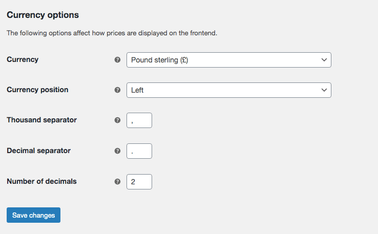 How To Create a Single Product Website: Step by Step With WooCommerce woocommerce curruncy settings