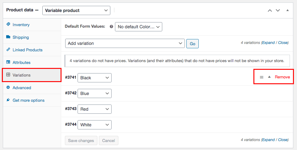 How To Create a Single Product Website: Step by Step With WooCommerce woocommerce variations setting