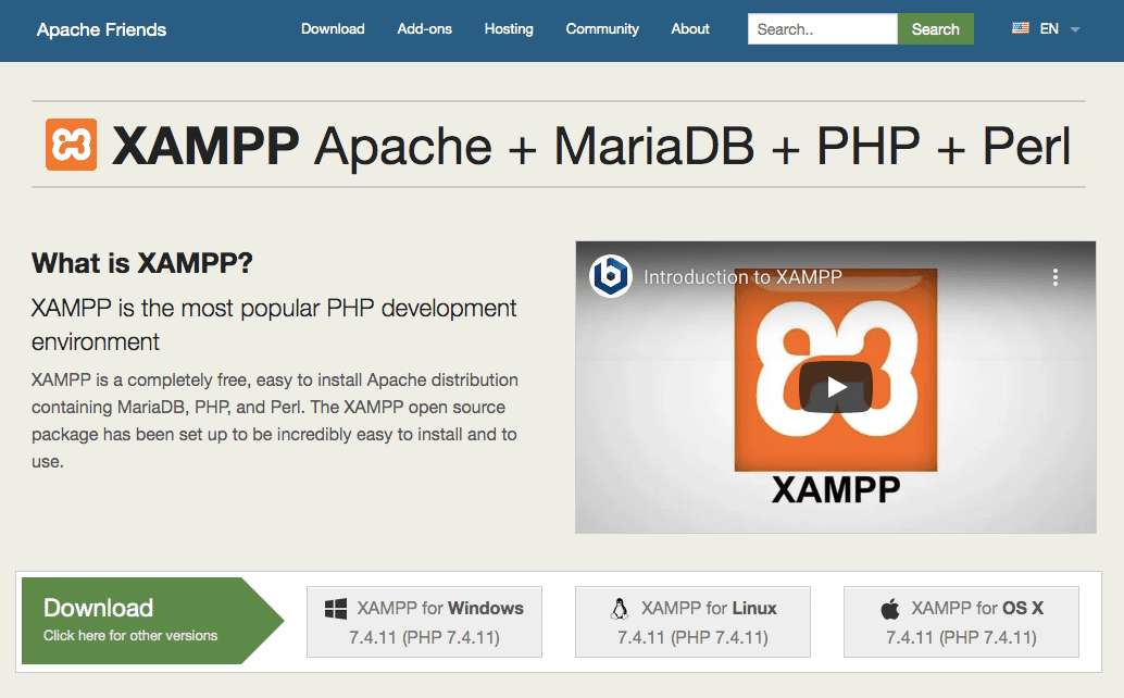 How To Install WordPress on Xampp – Local Installations Made Easy xampp homepage