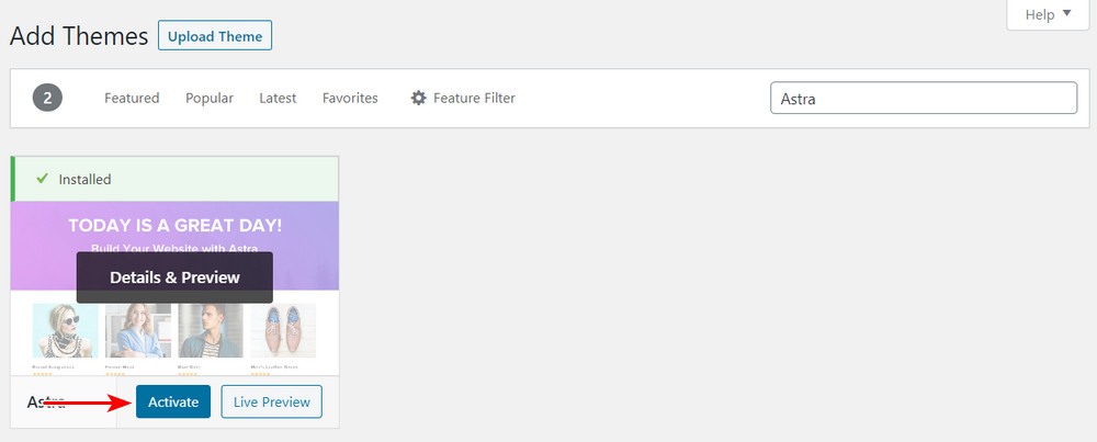 How To Migrate From Wix to WordPress (Step by Step Guide) Activate theme