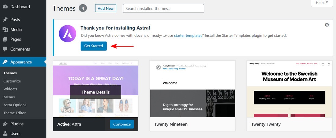 How To Migrate From Wix to WordPress (Step by Step Guide) Astra get started