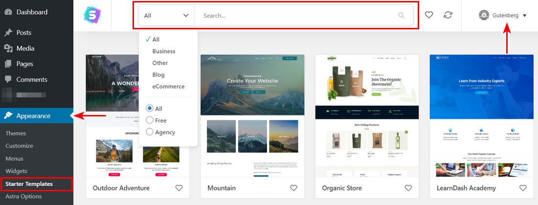 How To Create a Blog Page in WordPress (Complete Guide) Astra starter template page