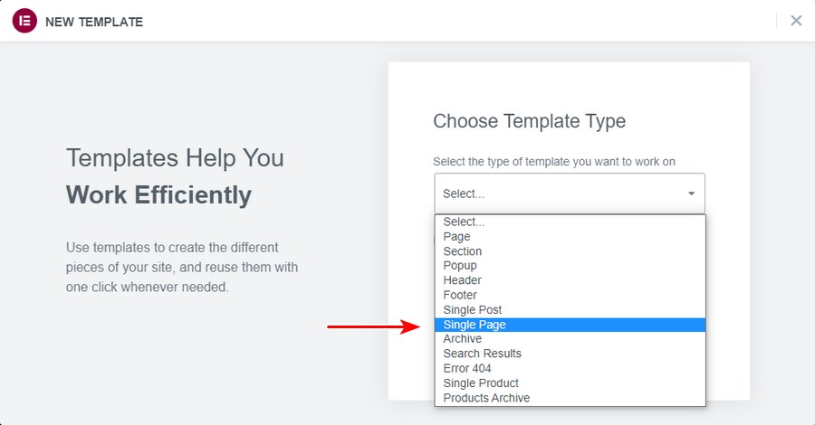 How To Customize the WooCommerce Product Page To Get More Sales Create new single page template Elementor